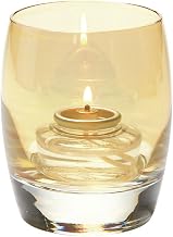 Hollowick Gold Lustre Contour Glass Votive Lamp