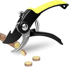 Pruning Shears Gardening Scissors, Professional Sharp Steel Blades | Arthritis Friendly Hand Pruners Non-Slip Grip for Cutting Stems & Branches