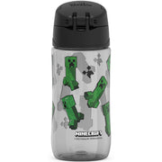 FUNTAINER 16oz Plastic Bottle with Spout Lid by THERMOS – 16 Ounces, Plastic, Minecraft, Model GP4042MI6