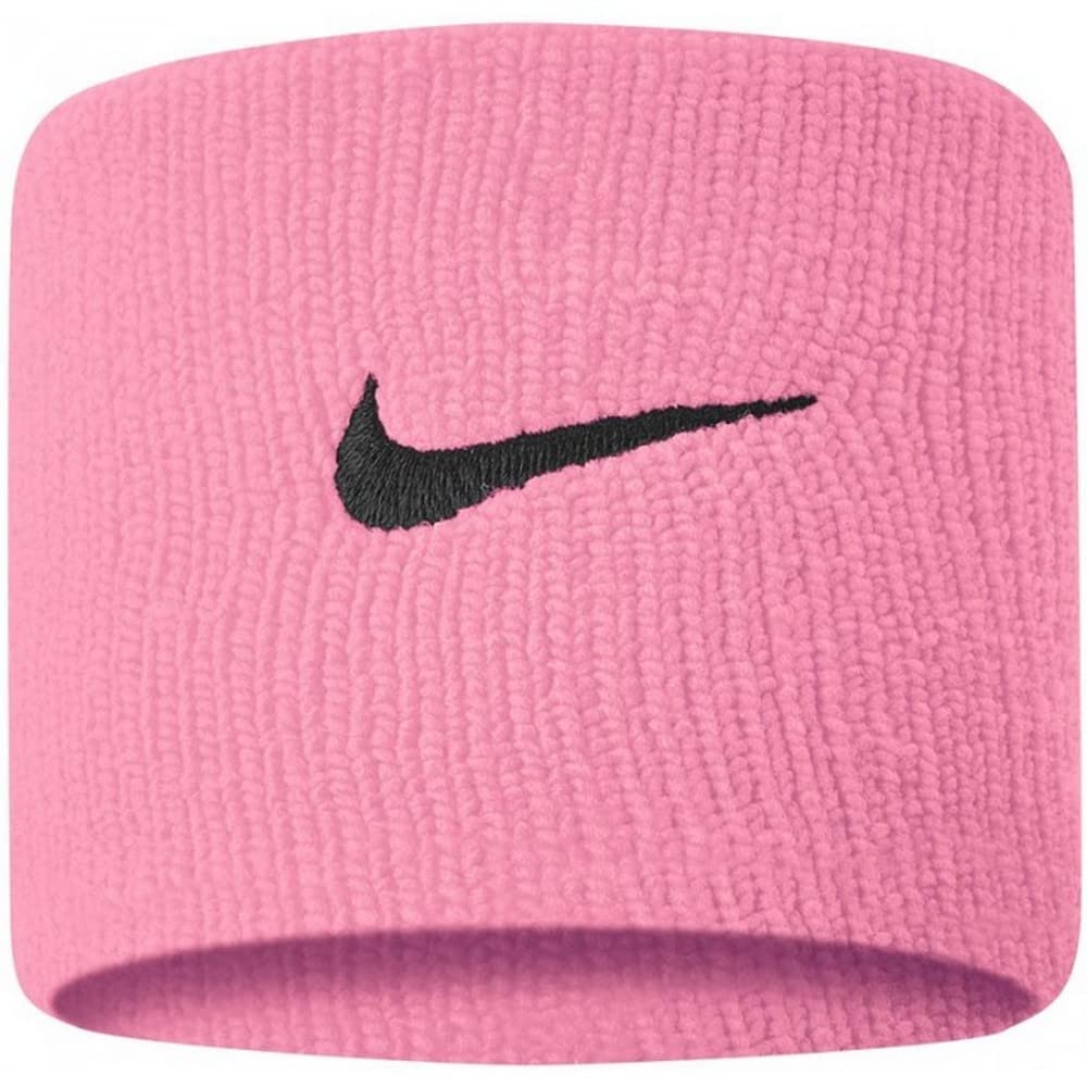 Swoosh Wristbands (Black/White by Nike – One Size, Cotton, Black/White, Model NWBSB