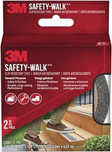 3M Safety-Walk Slip Resistant Tape, 2 in x 15 ft, Anti Slip Black Tape, Adhere Without Wrinkling, Curling, Tearing or Lifting, Self-Adhesive Backing For Quick & Easy Application, 1 Roll (610B-R2X180)