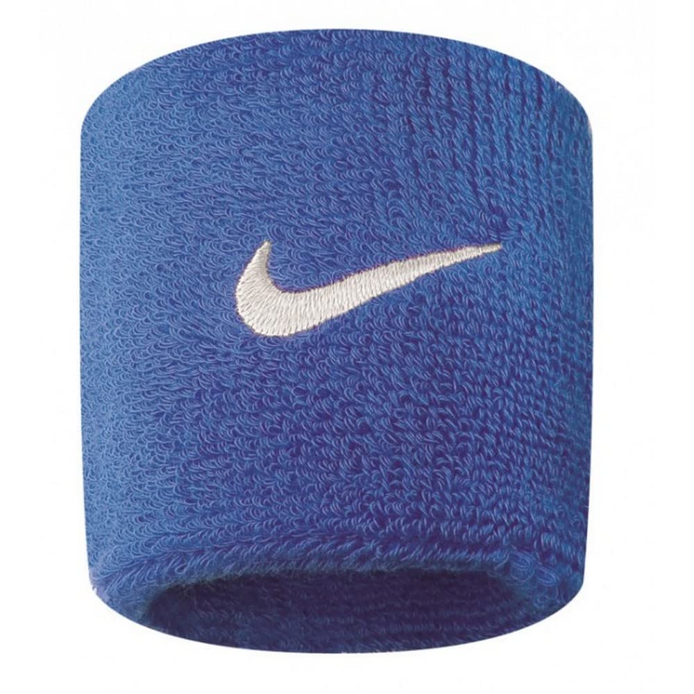 Swoosh Wristbands (Black/White by Nike – One Size, Cotton, Black/White, Model NWBSB