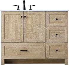 Mango Wood Bathroom Vanity - Soma Collection by Elegant Lighting