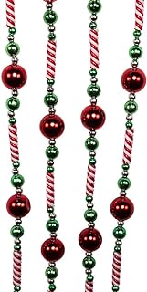 Kurt Adler 8 Foot Candy Bead Garland with Red Balls