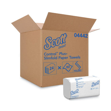 Kleenex Slim-Fold Paper Towels - 90 Covers per Pack by Kimberly-Clark – 7.5" x 11.6", Paper, White, Model 036000-04442