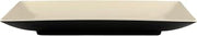 Elite Global Solutions JW1382T-ES Rectangular Two-Tone Plate, 13" x 8" x 1" h., Melamine, Ebony Outside, Sand Inside (Pack of 6)