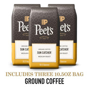 100% Arabica Light Roast Ground Coffee, Sun Catcher Blend 10.5 Ounce Bag (Pack of 3) by Peet's Coffee – 10.5 Ounce (Pack of 3), Pack of 3, Model RRA-250128-2-LF-8
