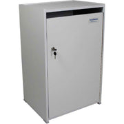 Executive Shred Console by HSM – 20 inches (W) x 36 inches (H) x 15.75 inches (D), Composite Board, Grey, Model HSM1070070150