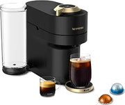 Nespresso Limited-Edition Vertuo Pop+ Coffee and Espresso Maker by Breville, Matte Black Gold (Renewed)