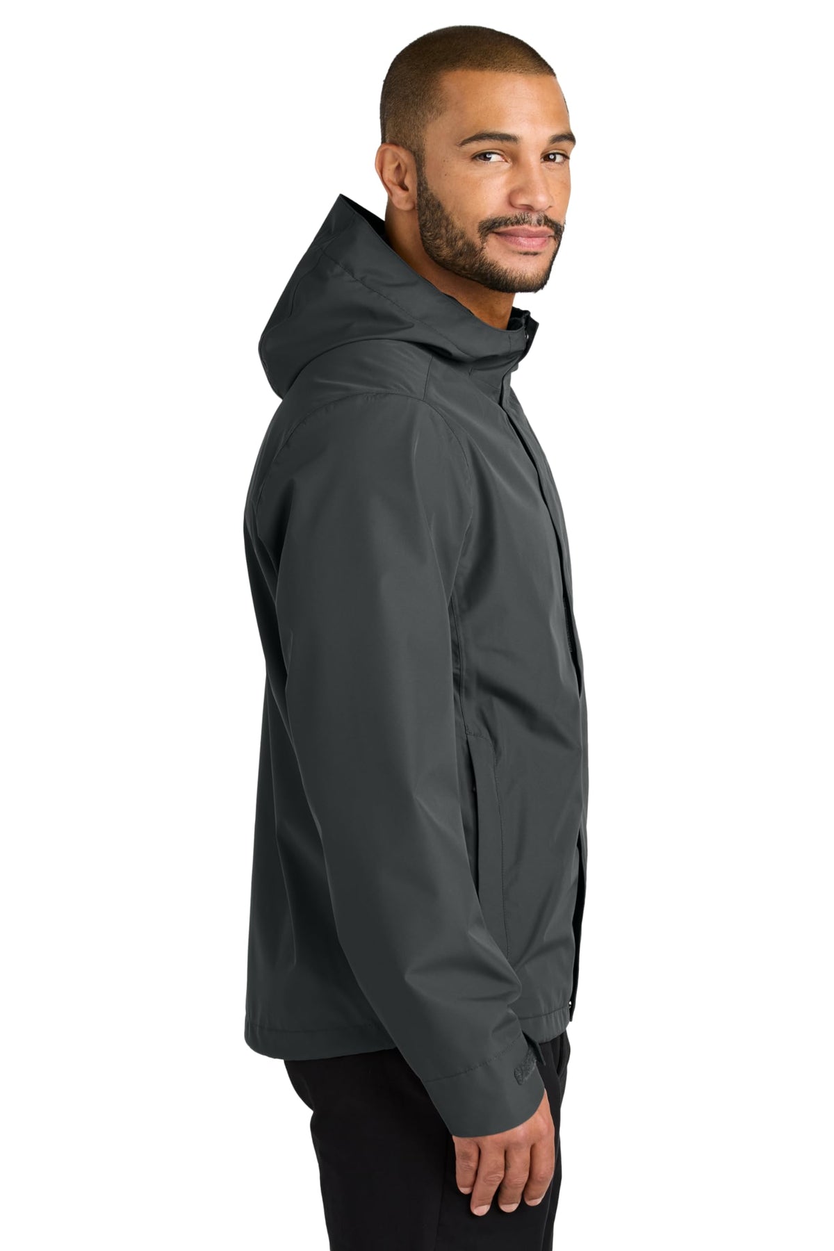 Men's Rain Jacket by Port Authority – 4X-Large, Polyester Blend, Grey Steel, Model J714
