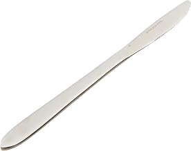 Winco 12-Piece Flute Dinner Knife Set, 18-0 Stainless Steel | Dishwasher safe, Flute pattern with modern handle, Great for Main Courses, Entrees, Steaks, Chops and Table Service