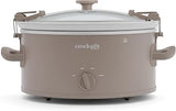 Crock-Pot Design Series 6-Quart Manual Slow Cooker, Alpaca Brown