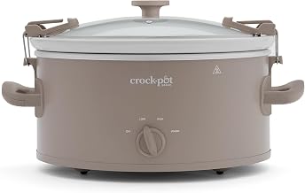 Crock-Pot Design Series 6-Quart Manual Slow Cooker, Alpaca Brown
