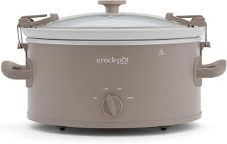 Crock-Pot Design Series 6-Quart Manual Slow Cooker, Alpaca Brown