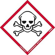 Labelmaster GHIS0065 GHS Label, Skull and Crossbones, 101 mm x 101 mm (Pack of 100)