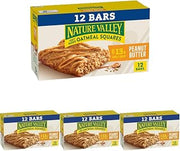 Nature Valley Peanut Butter Soft Baked Oatmeal Squares, 14.88 oz, 12 Count (Pack of 4)