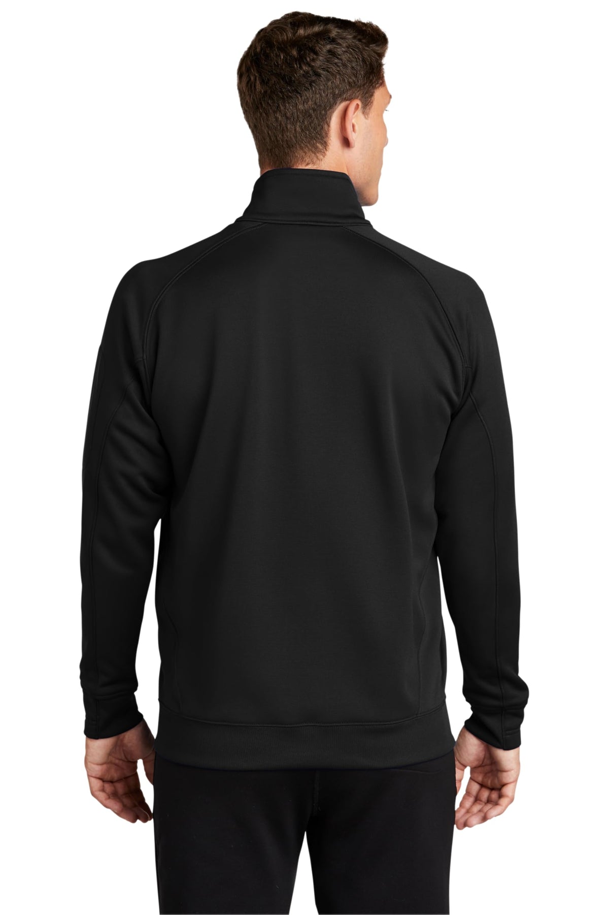 Unisex Tech Fleece Quarter Zip Pullover Black by SPORT-TEK – XX-Large, Polyester, Black, Model F247