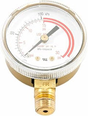 Forney 87730 Acetylene Gauge, Low Pressure, 2-Inch-by-1/4-Inch NPT, 0-30 PSI