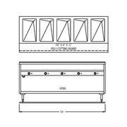78" 240V Electric Sealed Well Hot Food Table by Randell – Model 3615-240