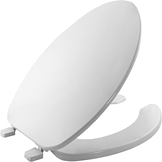 175 Commercial Open Front Plastic Toilet Seat by Bemis – Elongated, Plastic, White, Model 175 000