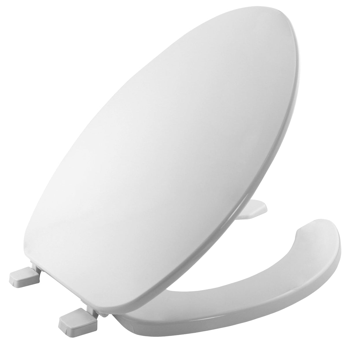 175 Commercial Open Front Plastic Toilet Seat by Bemis – Elongated, Plastic, White, Model 175 000