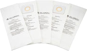 Global Industrial Replacement HEPA Disposable Dust Bags, 5/Pack, for Upright Vacuum 641835