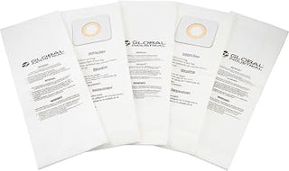 Global Industrial Replacement HEPA Disposable Dust Bags, 5/Pack, for Upright Vacuum 641835