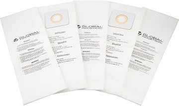 Global Industrial Replacement HEPA Disposable Dust Bags, 5/Pack, for Upright Vacuum 641835