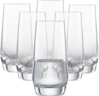 Zwiesel Glas Pure Shot Glass (Set of 6), Stylish Shot Glasses for Various Spirits, Dishwasher-Safe Tritan Crystal Glasses, Made in Germany (3 Ounce)