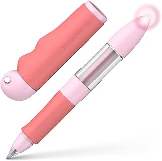 Schneider 188738 Base Senso Rollerball Pen for Beginners to Write - Pink/Red