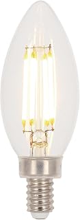 Westinghouse 5271000 4.5 Watt (60 Watt Equivalent) B11 Dimmable Clear Filament LED Light Bulb, Candelabra Base