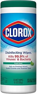 Clorox Disinfecting Cleaning Wipes, Bleach Free, Fresh Scent, 35 Count (Pack May Vary)