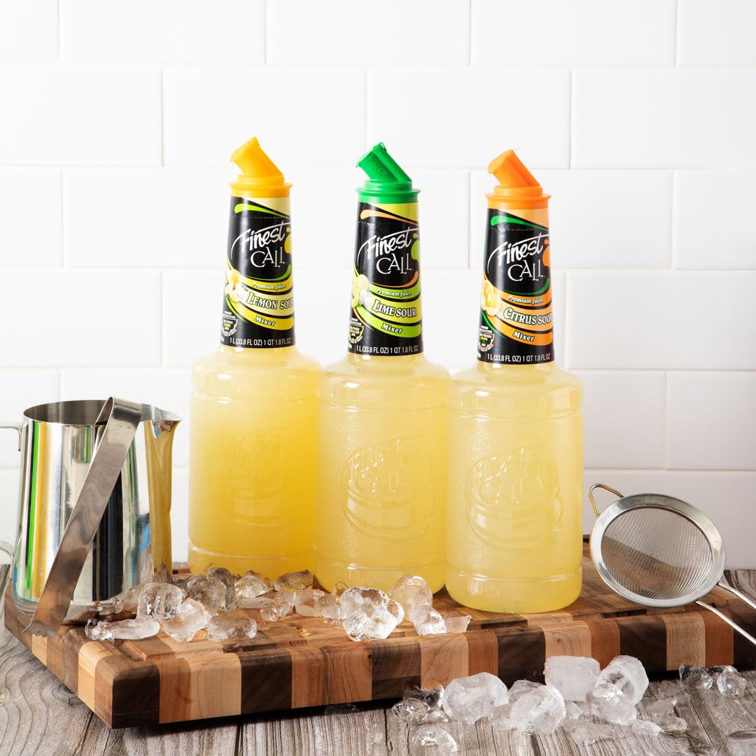 Premium Juice Citrus Sour Drink Mix by Finest Call – 33.8 Fl Oz (Pack of 2), Pack of 2