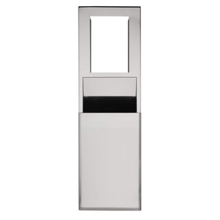 Recessed Trash Receptacle for 16" Cavities by GP PRO (Georgia-Pacific) – 17.2" L x 7.75" W x 56" H, 12.0 gallons, Stainless Steel, Model 59491