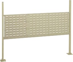 Global Industrial 18" W Pegboard and 36" W Louver Mounting Kit for 60" W Workbench - Tan