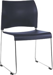 National Public Seating 8800 Series Plastic Cafetorium Chair 21.75" x 20" x 30.5"- Navy