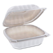 Pactive YCN806000000 Earthchoice Smartlock Microwavable Hinged Lid Containers, 6 X 6 X 3.1, White, 400/carton