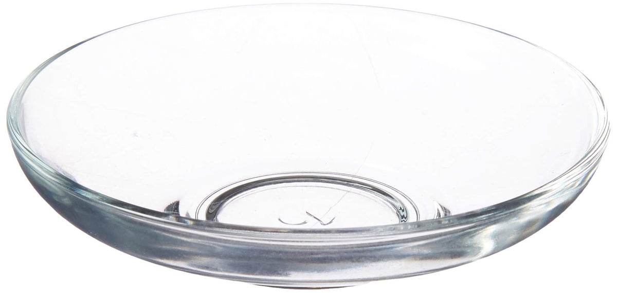 Turkish Glass Saucers Tea Plates by Pasabahce – Large, Glass, Pack of 12, Model 1221