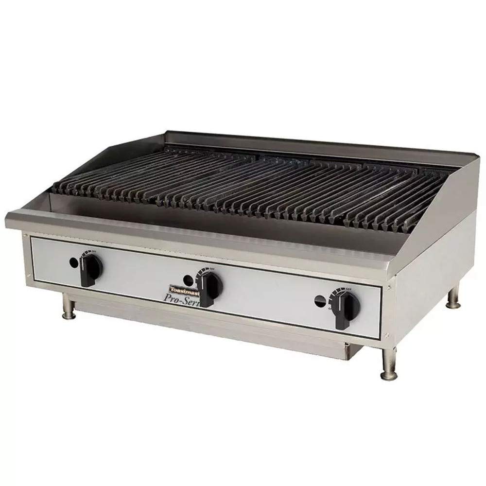 36" Radiant Gas Charbroiler by Toastmaster – Stainless Steel, Stainless-Steel, Model TMRC36