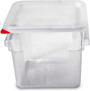Araven 91853 Square Container, Lid and Box, BPA Free, 6.3 Quart, Clear