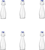 10 Strawberry Street Indro Swing Top Carafe, Medium, Blue Lid, Set of 6