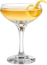 Yanco AS-408 Aqua Spirits 8.5 oz Cocktail Coupe Glasses, Clear, 12 / CS