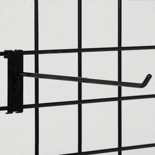 12" Grid Hook by Retail Resource – Wire, Black, Model GH12B
