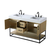 Caroline Bathroom Vanity Honey Brown by Lighting Design – Wood, Honey Brown, Model 5608119