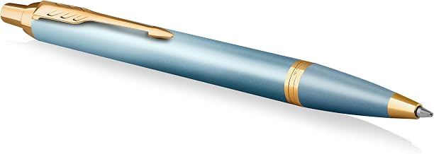 Parker IM Writing Rituals, Ballpoint Pen, Turquoise Green Finish with Gradient, Gold Trims, Medium Point, Blue Ink, Gift Box