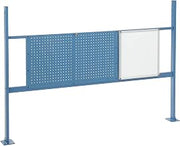 Global Industrial 18"W Whiteboard and 36"W Pegboards Mounting Kit for 72"W Workbench - Blue