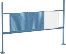 Global Industrial 18"W Whiteboard and 36"W Pegboards Mounting Kit for 72"W Workbench - Blue