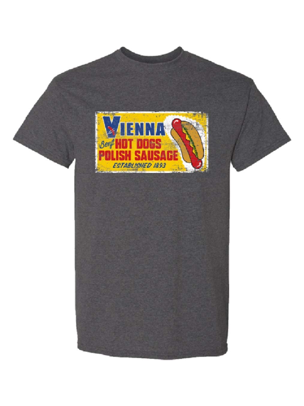 Retro Shirt (Slate Gray) (Large) by Vienna Beef – Large, Cotton, Gray