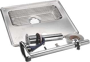 T&S Brass B-1230 Water Station Pedestal Glass Filler and Drip Pan, Chrome