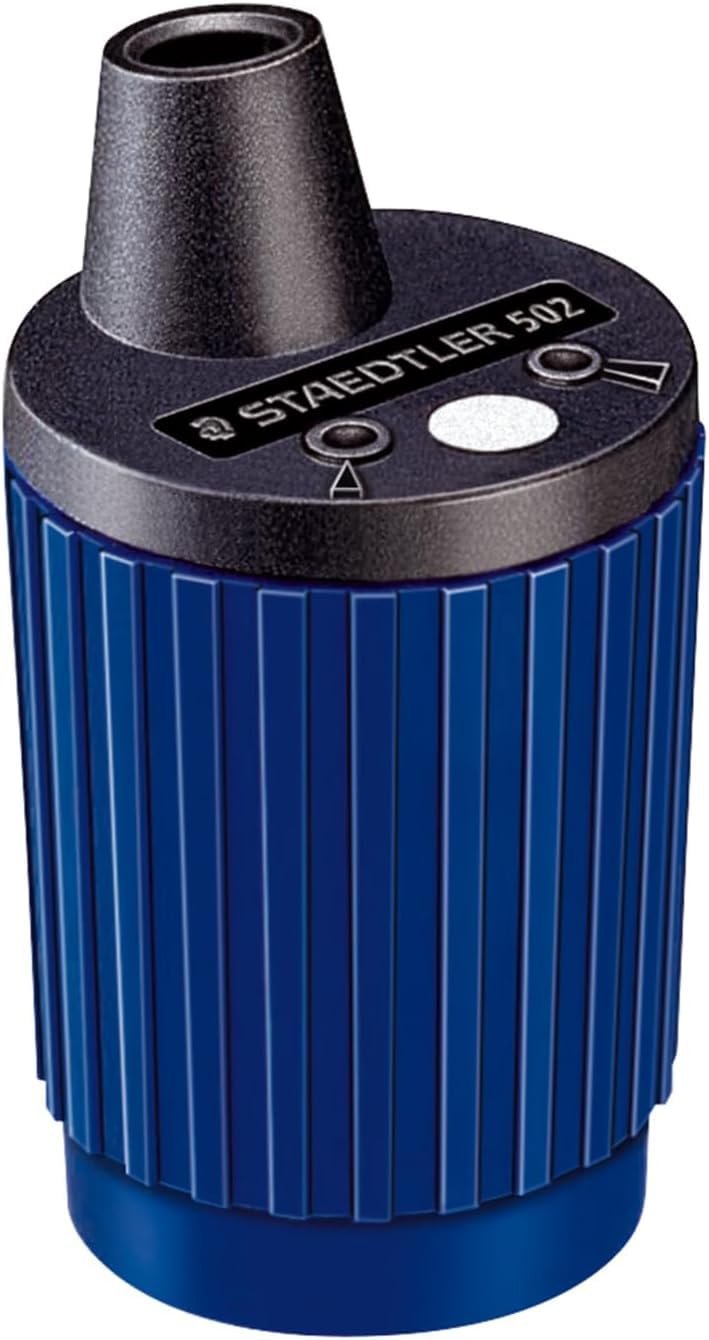 Mars Mechanical Pencil Sharpener by STAEDTLER – 1 Count (Pack of 6), Plastic, Blue, Model 502 BK A6 03